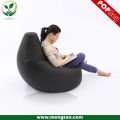 Cuchara en forma de lujo negro PU sofá beanbag de cuero